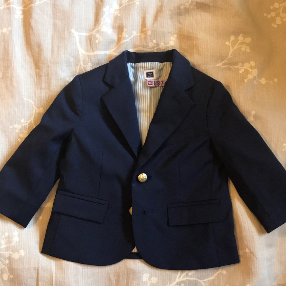 Navy Janie and Jack Blazer 6-12 months like new!